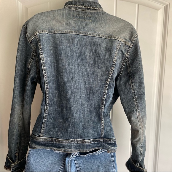 French Connection UK (FCUK) Jean Jacket w/ Button Cuff Sleeves Sz Medium - Picture 4 of 6